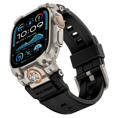 Apple Watch Ultra 49mm Mohseven iWatch Armor Silikon Kordon - 7