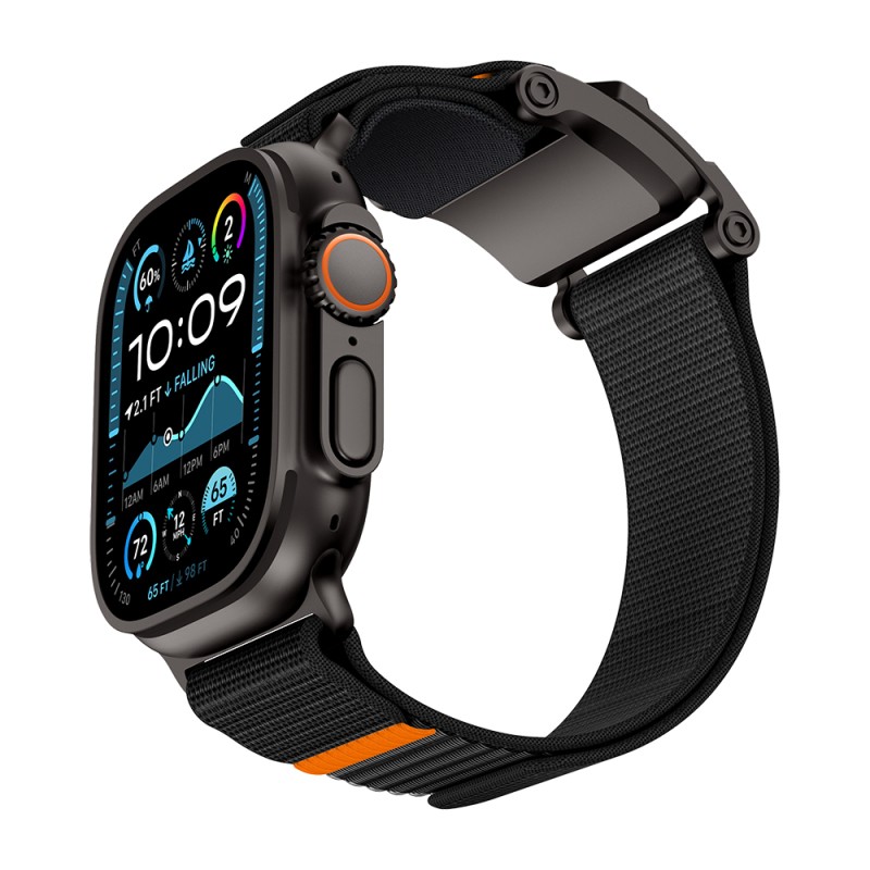 Apple Watch Ultra 49mm Mohseven iWatch Mecha Sport Hasır Kordon - 9