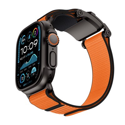 Apple Watch Ultra 49mm Mohseven iWatch Mecha Sport Hasır Kordon - 3
