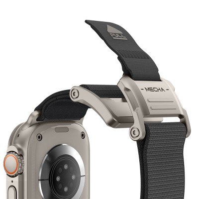 Apple Watch Ultra 49mm Mohseven iWatch Mecha Sport Hasır Kordon - 30