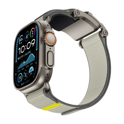 Apple Watch Ultra 49mm Mohseven iWatch Mecha Sport Hasır Kordon - 2