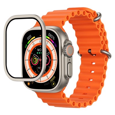 Apple Watch Ultra 49mm Mohseven iWatch Serisi Safir Akıllı Saat Temperli Cam Ekran Koruyucu - 2