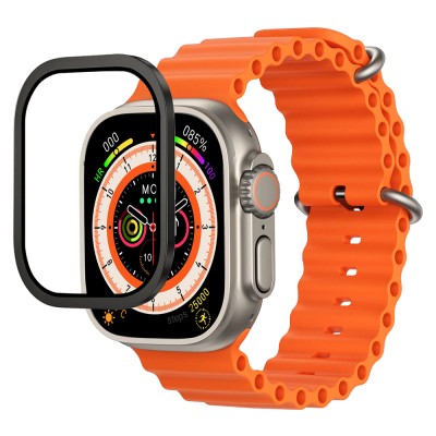 Apple Watch Ultra 49mm Mohseven iWatch Serisi Safir Akıllı Saat Temperli Cam Ekran Koruyucu - 3