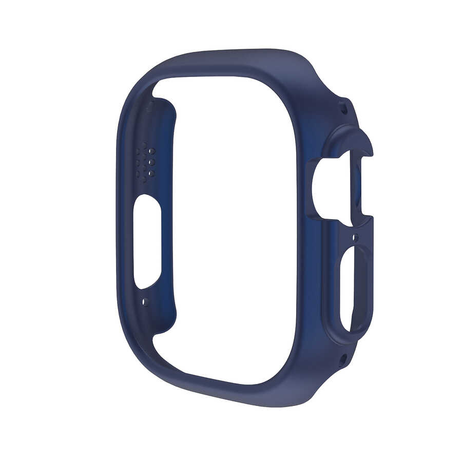 Apple Watch Ultra 49mm Sert PC Kasa Koruyucu Zore Watch Gard 18 - Mavi