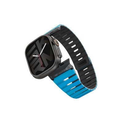 Apple Watch Ultra 49mm Skinarma Gemini Serisi TPU Magnetik Silikon Kordon - 7