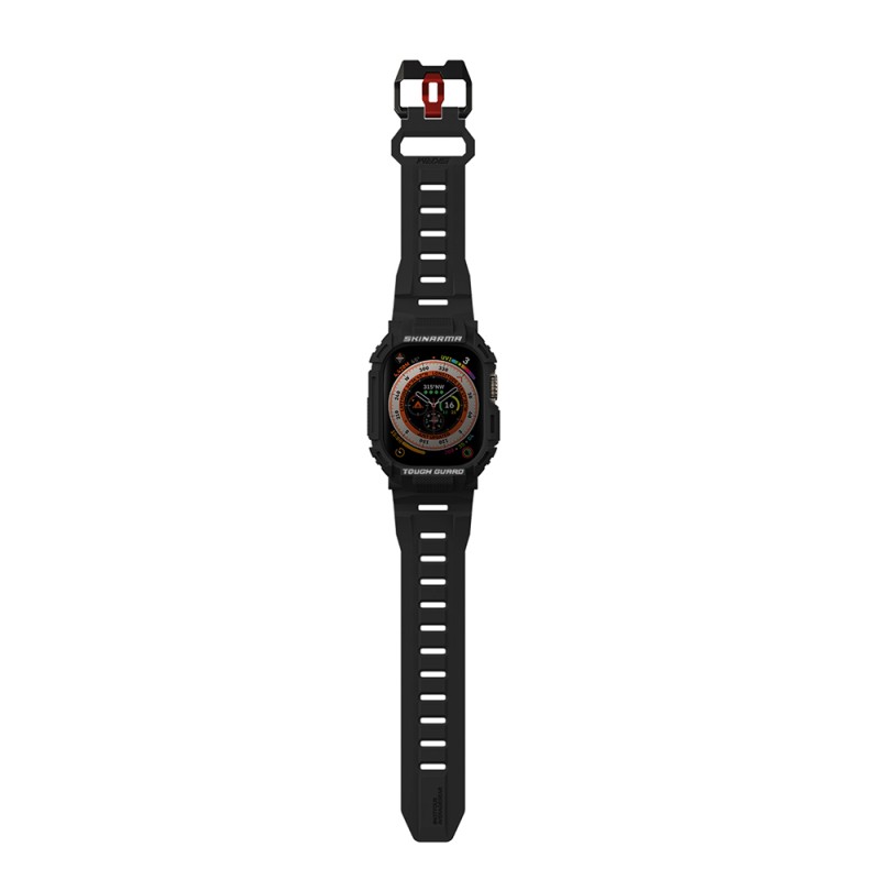 Apple Watch Ultra 49mm Skinarma Mecha 2in1 TPU Kasa Koruyucu + Silikon Kordon - 3