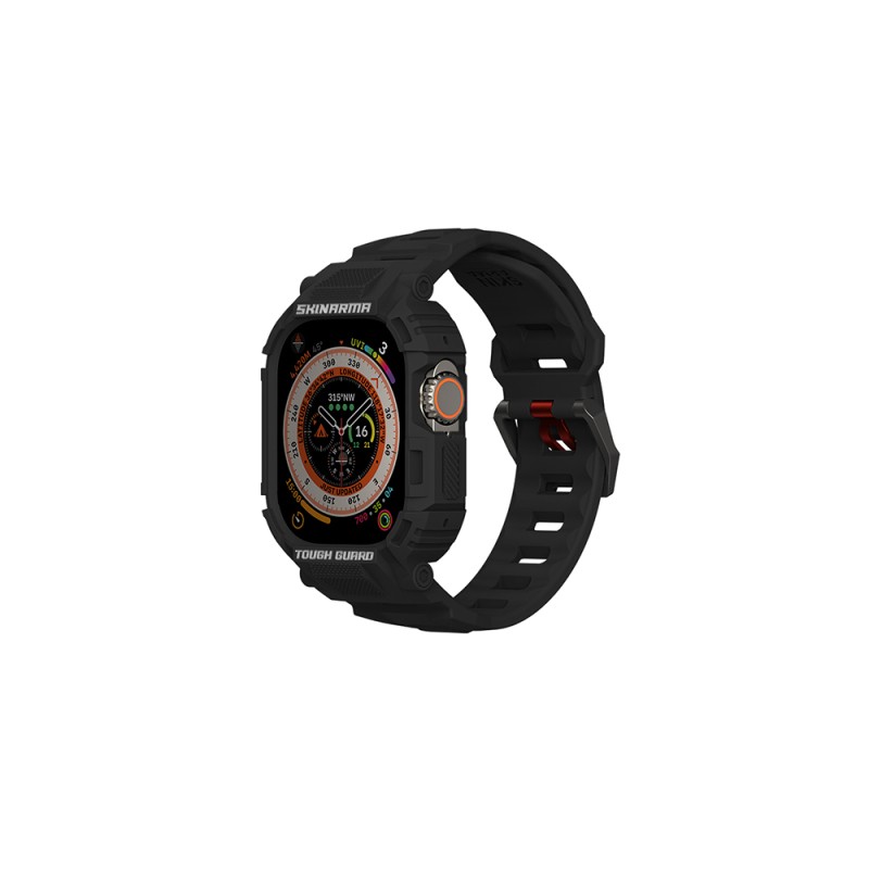 Apple Watch Ultra 49mm Skinarma Mecha 2in1 TPU Kasa Koruyucu + Silikon Kordon - 1