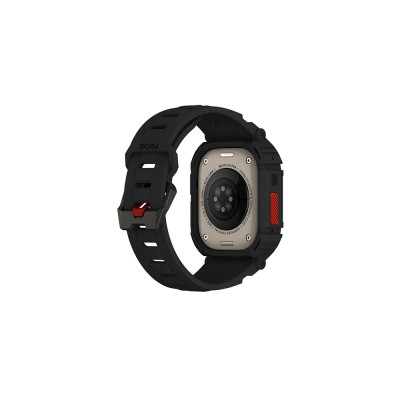 Apple Watch Ultra 49mm Skinarma Mecha 2in1 TPU Kasa Koruyucu + Silikon Kordon - 2