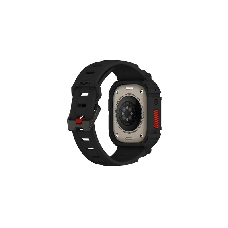 Apple Watch Ultra 49mm Skinarma Mecha 2in1 TPU Kasa Koruyucu + Silikon Kordon - 2