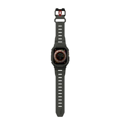 Apple Watch Ultra 49mm Skinarma Mecha 2in1 TPU Kasa Koruyucu + Silikon Kordon - 6