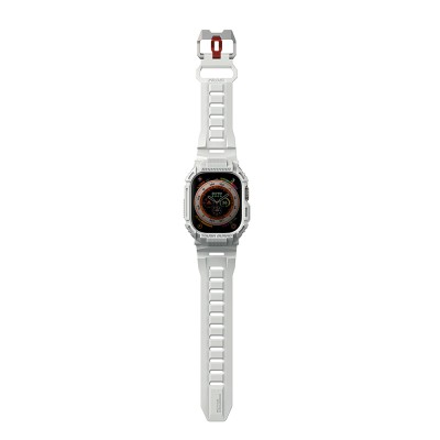 Apple Watch Ultra 49mm Skinarma Mecha 2in1 TPU Kasa Koruyucu + Silikon Kordon - 9