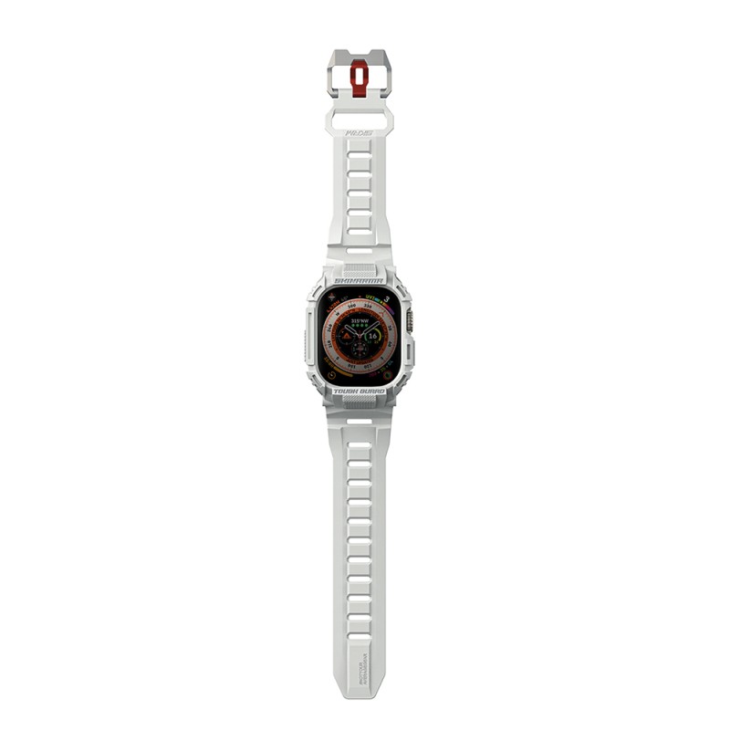 Apple Watch Ultra 49mm Skinarma Mecha 2in1 TPU Kasa Koruyucu + Silikon Kordon - 9