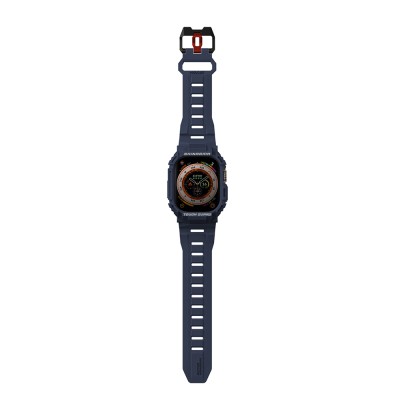 Apple Watch Ultra 49mm Skinarma Mecha 2in1 TPU Kasa Koruyucu + Silikon Kordon - 12