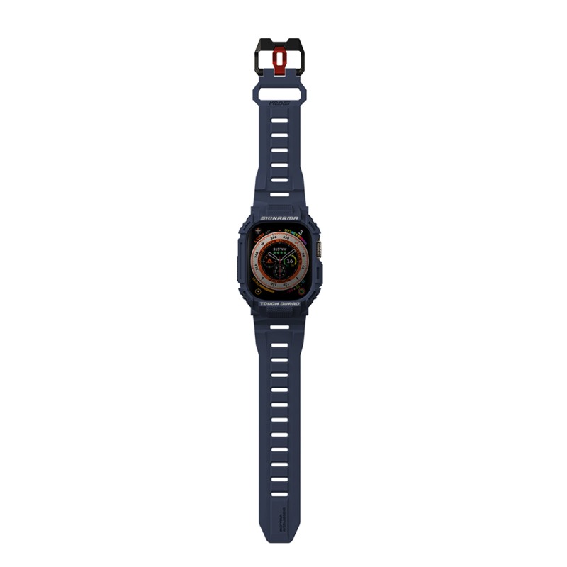Apple Watch Ultra 49mm Skinarma Mecha 2in1 TPU Kasa Koruyucu + Silikon Kordon - 12
