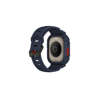 Apple Watch Ultra 49mm Skinarma Mecha 2in1 TPU Kasa Koruyucu + Silikon Kordon - 11