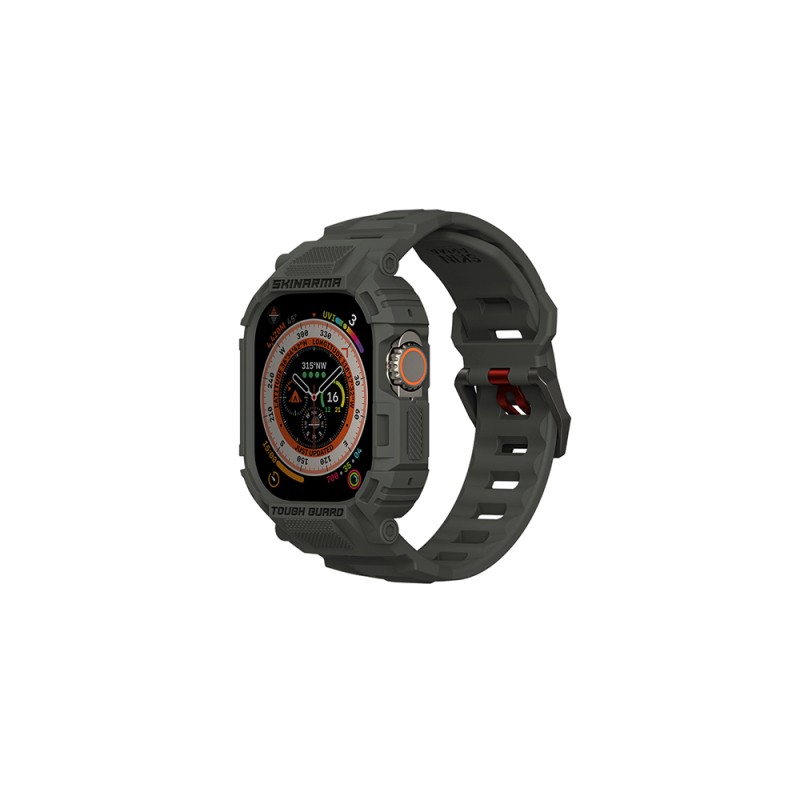 Apple Watch Ultra 49mm Skinarma Mecha 2in1 TPU Kasa Koruyucu + Silikon Kordon - 4