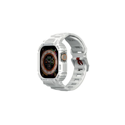 Apple Watch Ultra 49mm Skinarma Mecha 2in1 TPU Kasa Koruyucu + Silikon Kordon - 7