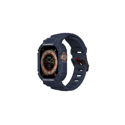 Apple Watch Ultra 49mm Skinarma Mecha 2in1 TPU Kasa Koruyucu + Silikon Kordon - 10