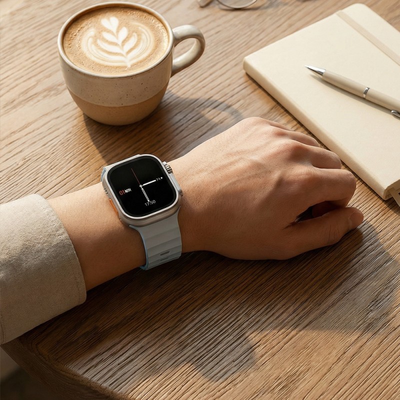 Apple Watch Ultra 49mm Wiwu Mag Secur Series Silicone Band - 14