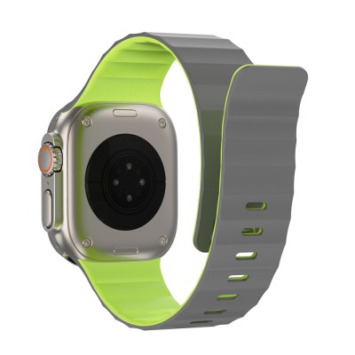 Apple Watch Ultra 49mm Wiwu Mag Secur Serisi Silikon Kordon - 4