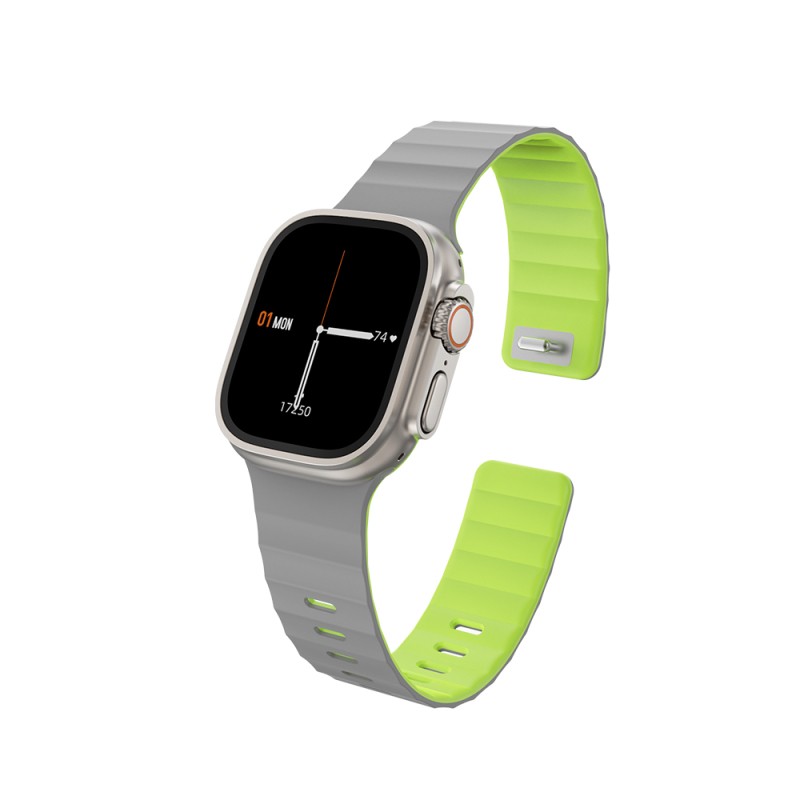 Apple Watch Ultra 49mm Wiwu Mag Secur Serisi Silikon Kordon - 8