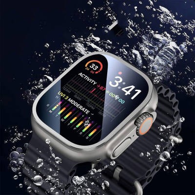 Apple Watch Ultra 49mm Wiwu Wi-JD106 Easy Install Akıllı Saat Temperli Cam Ekran Koruyucu - 9