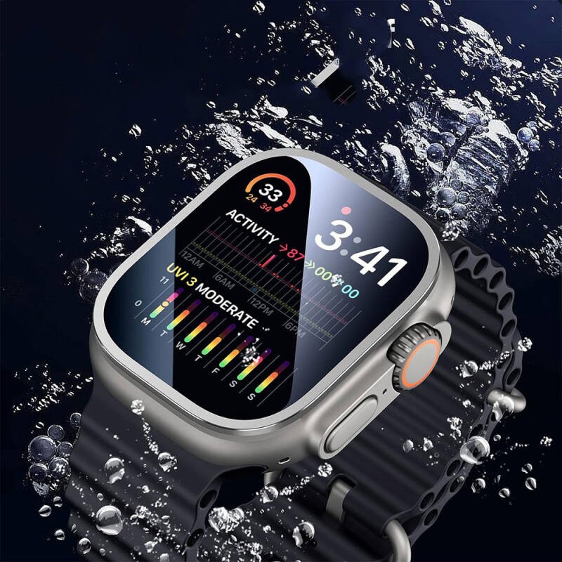 Apple Watch Ultra 49mm Wiwu Wi-JD106 Easy Install Smart Watch Tempered Glass Screen Protector - 9