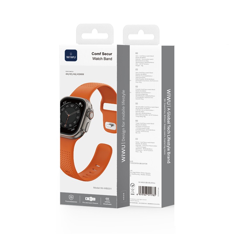 Apple Watch Ultra 49mm Wiwu Wi-WB0201 Comf Secur Serisi Silikon Kordon - 16