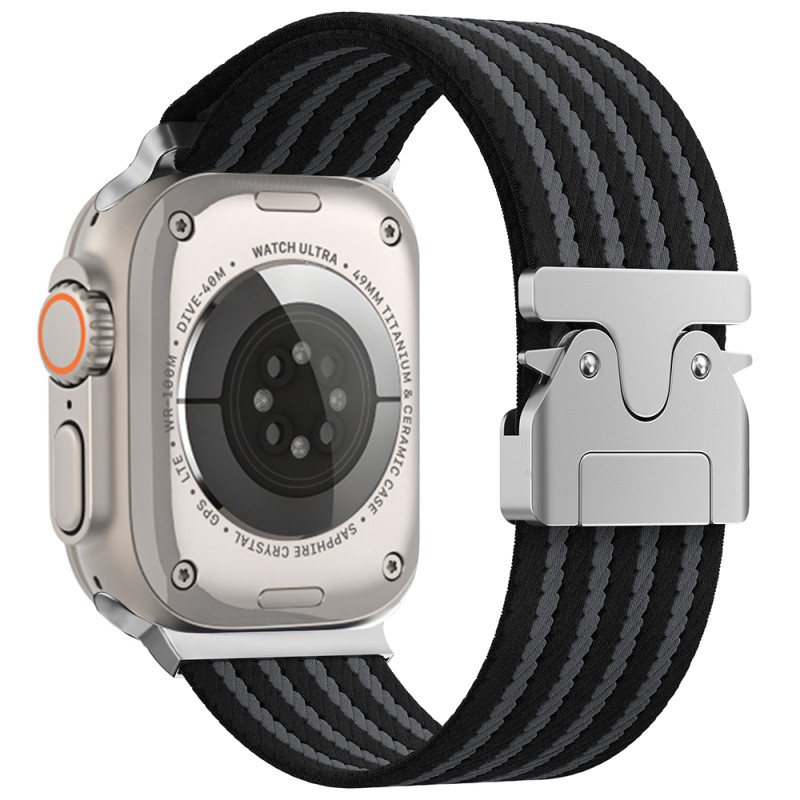 Apple Watch Ultra 49mm Zor KRD-133 Nylon Fabric Wicker Braided Cord - 4