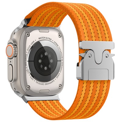 Apple Watch Ultra 49mm Zor KRD-133 Nylon Fabric Wicker Braided Cord - 7