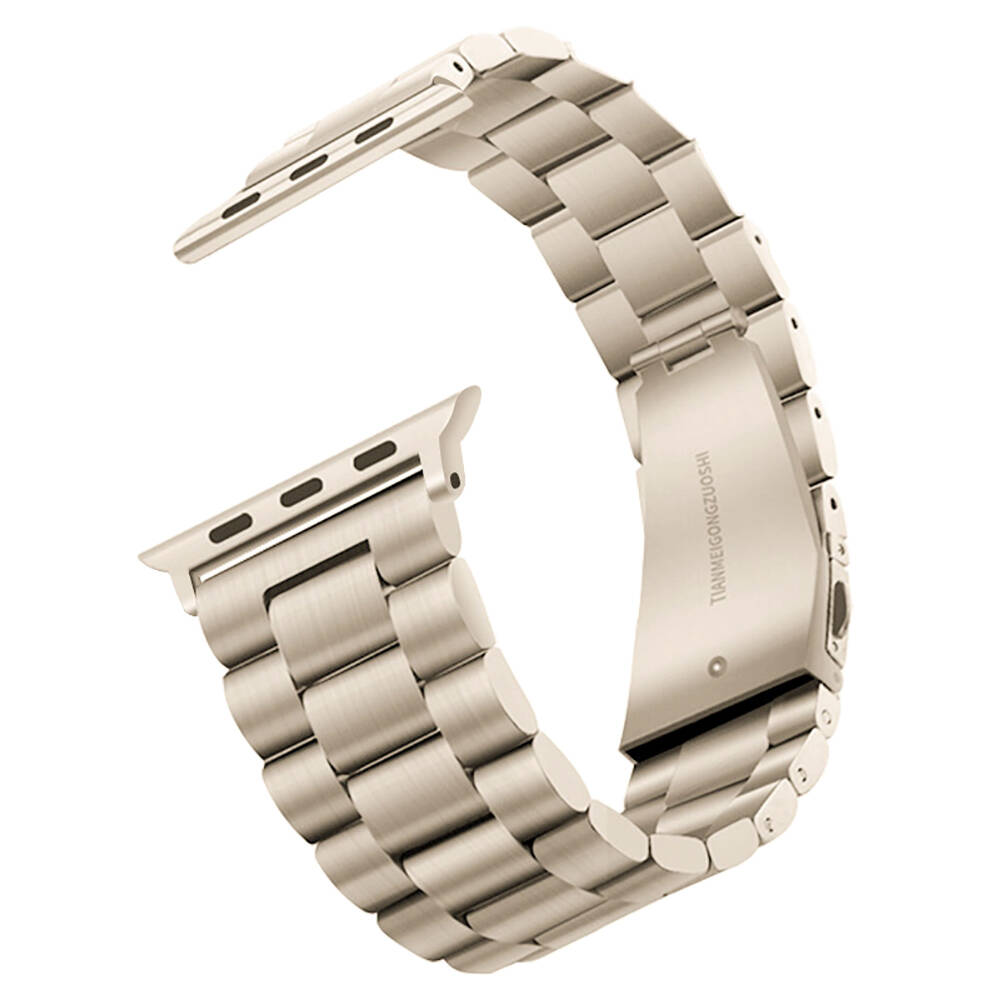 Apple Watch Ultra 49mm Zore Band-04 Metal Kordon - Starlight