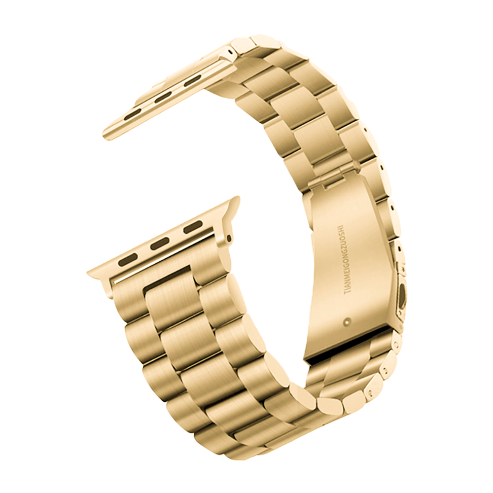 Apple Watch Ultra 49mm Zore Band-04 Metal Kordon - Gold
