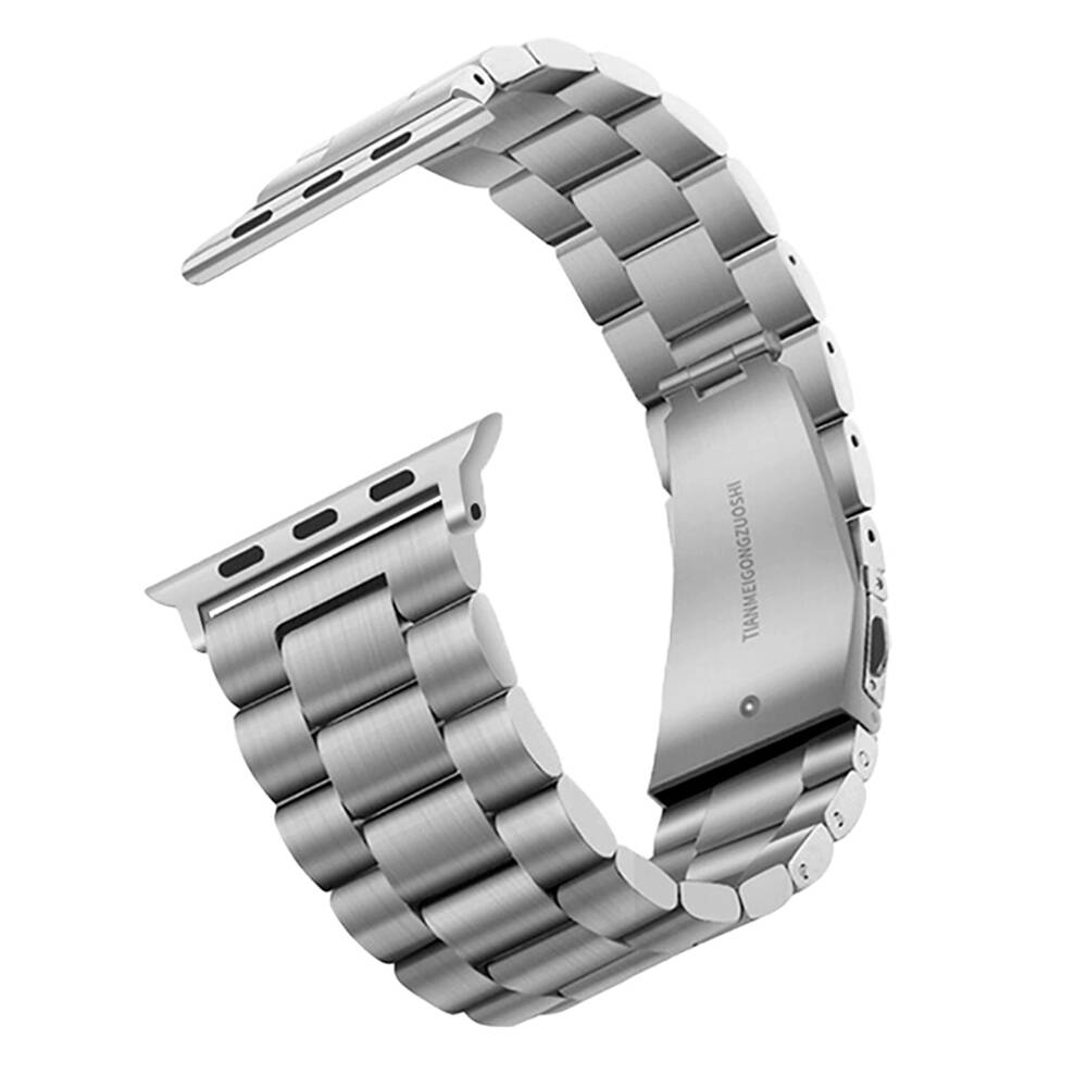 Apple Watch Ultra 49mm Zore Band-04 Metal Kordon - Gümüş