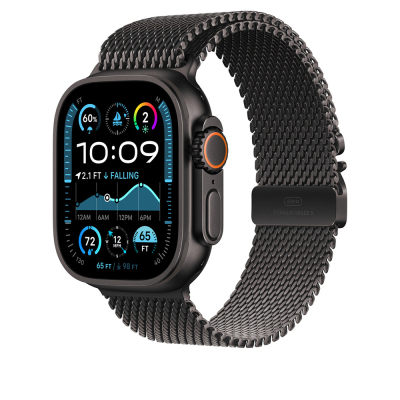 Apple Watch Ultra 49mm Zore KRD-100 Titanyum Hasır Kordon - Zore