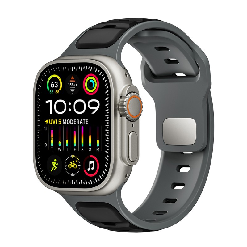 Apple Watch Ultra 49mm Zore KRD-135 Silikon Kordon Strap Kayış - 21