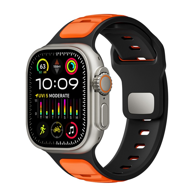 Apple Watch Ultra 49mm Zore KRD-135 Silikon Kordon Strap Kayış - 33