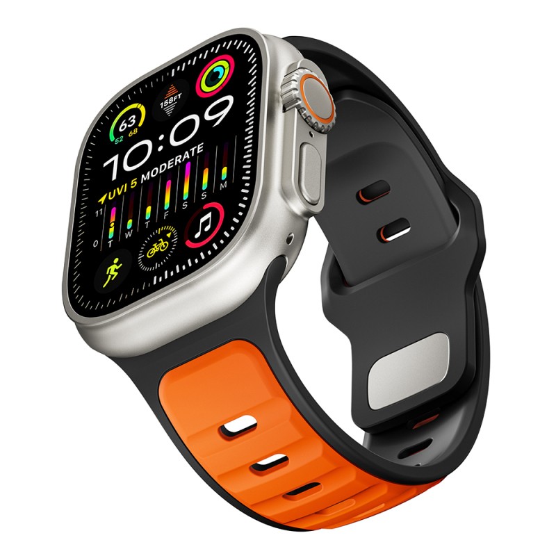 Apple Watch Ultra 49mm Zore KRD-135 Silikon Kordon Strap Kayış - 35