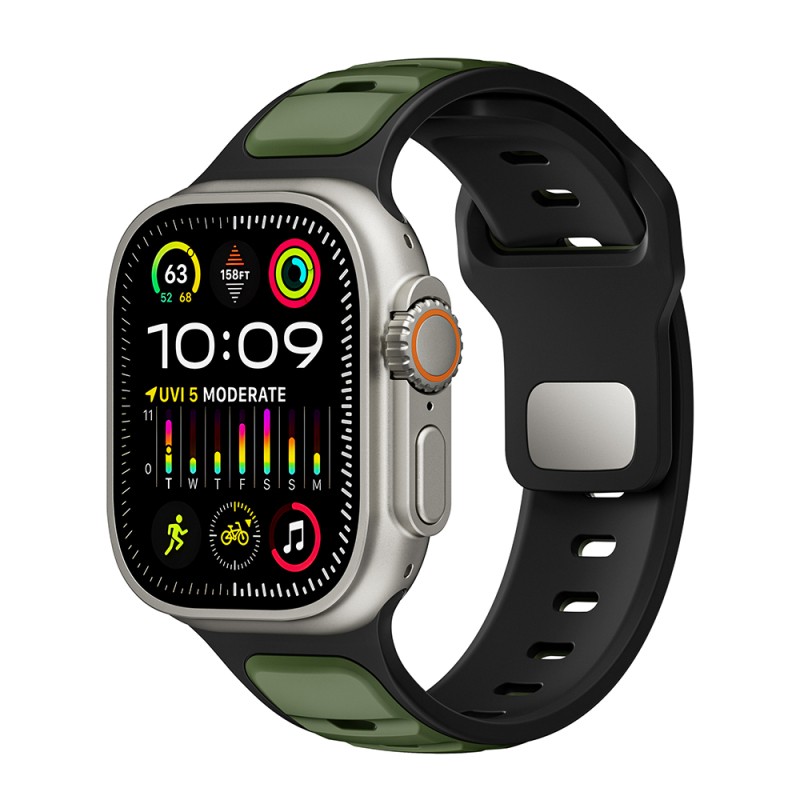 Apple Watch Ultra 49mm Zore KRD-135 Silikon Kordon Strap Kayış - 36