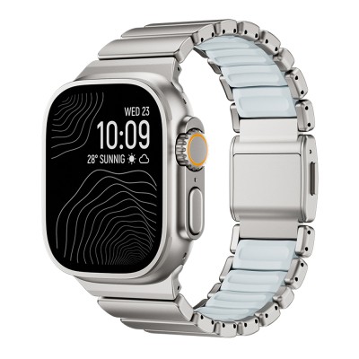 Apple Watch Ultra 49mm Zore KRD-151 Metal Silicone Band - 2