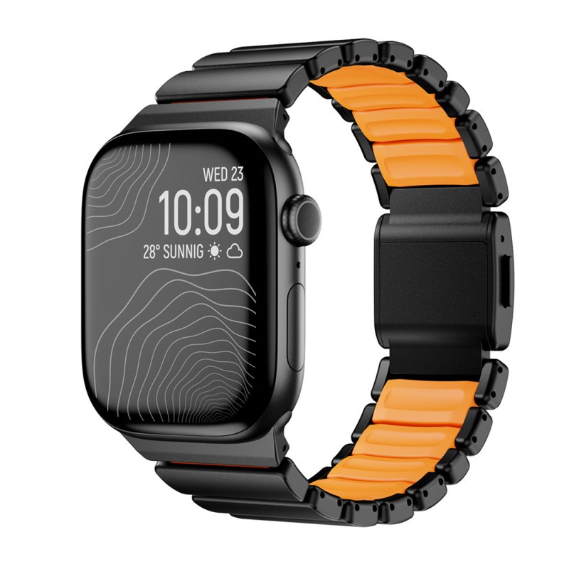 Apple Watch Ultra 49mm Zore KRD-151 Metal Silicone Band - 7