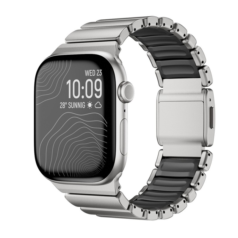 Apple Watch Ultra 49mm Zore KRD-151 Metal Silicone Band - 8
