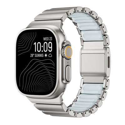 Apple Watch Ultra 49mm Zore KRD-151 Metal Silikon Kordon - Zore