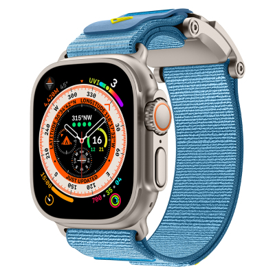Apple Watch Ultra 49mm Zore KRD-154 Naylon Kumaş Hasır Örgülü Kordon - Zore