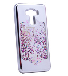 Asus Zenfone 3 Laser ZC551KL Kılıf Zore Lazer Çiçekli Sıvılı Silikon - Zore