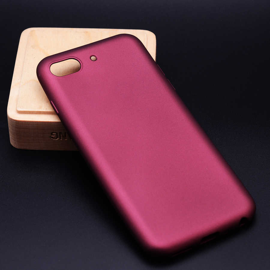 Asus Zenfone 4 Max ZC520KL Kılıf Zore Premier Silikon Kapak - Mürdüm