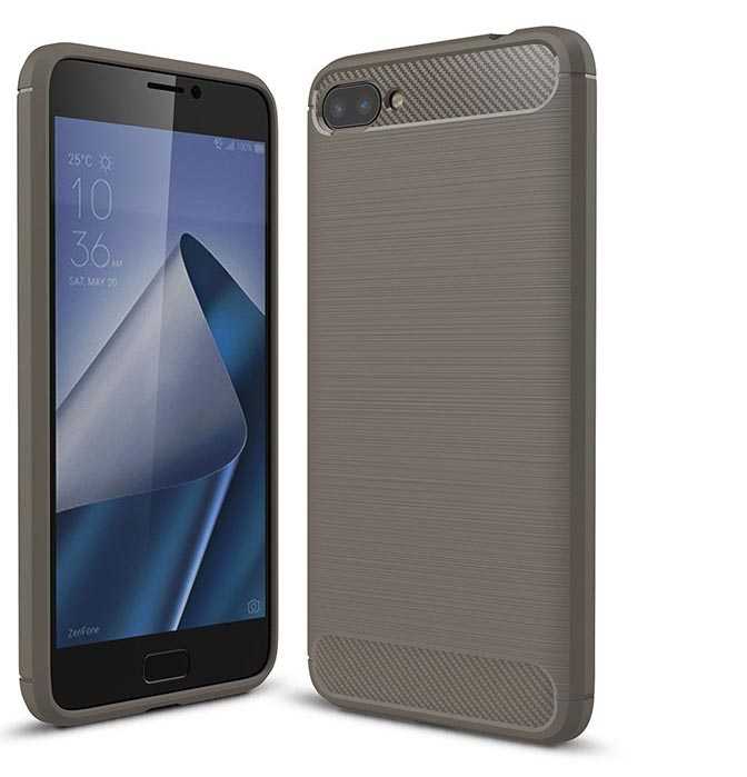 Asus Zenfone 4 Max ZC554KL Kılıf Zore Room Silikon Kapak - Gri