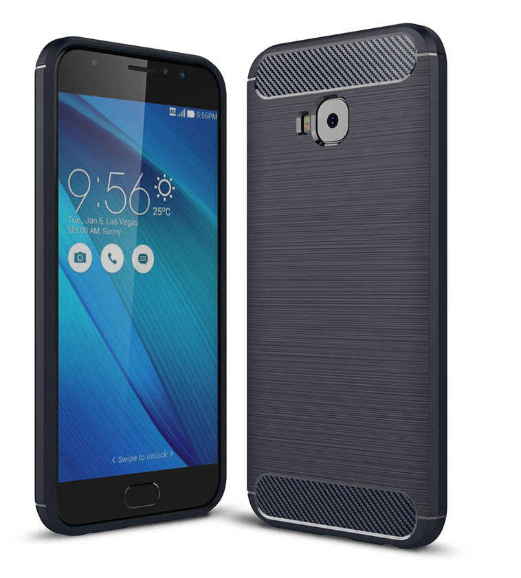 Asus Zenfone 4 Selfie ZD553KL Kılıf Zore Room Silikon Kapak - Lacivert