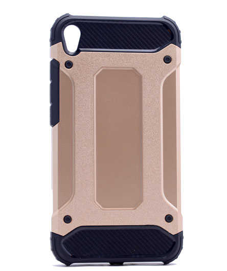 Asus Zenfone Live ZB501KL Kılıf Zore Crash Silikon Kapak - Gold