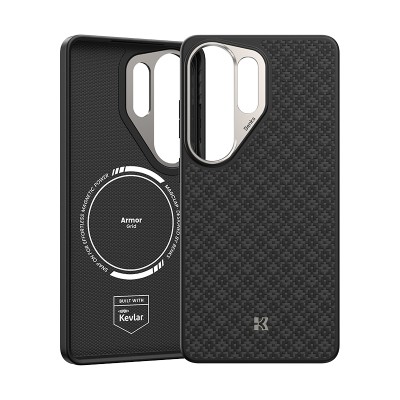 Benks ArmorPro ArmorGrid Series Kevlar Case for Galaxy S26 Ultra with M-Safe Charging Feature - 4