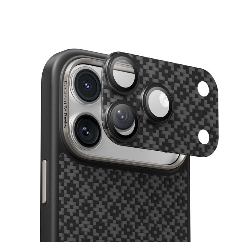 Benks ArmorWarrior ArmorGrid Series Kevlar Camera Lens Protector for Apple iPhone 17 Pro Max - 12